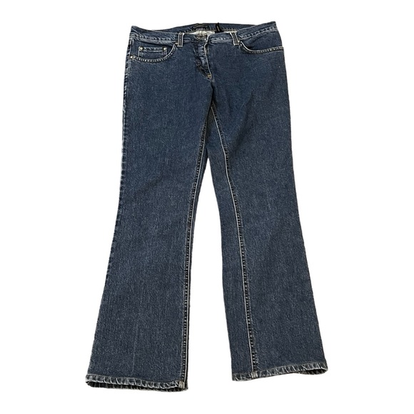 DONNA KARAN dark was bootcut jeans size 8 - Picture 4 of 7